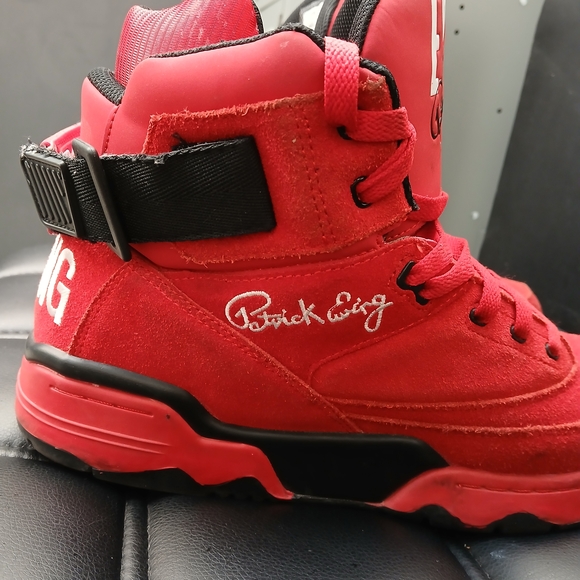 Patrick Ewing Athletics Men\'s HI ORION Red Black White Sneakers Size 13 main image 5